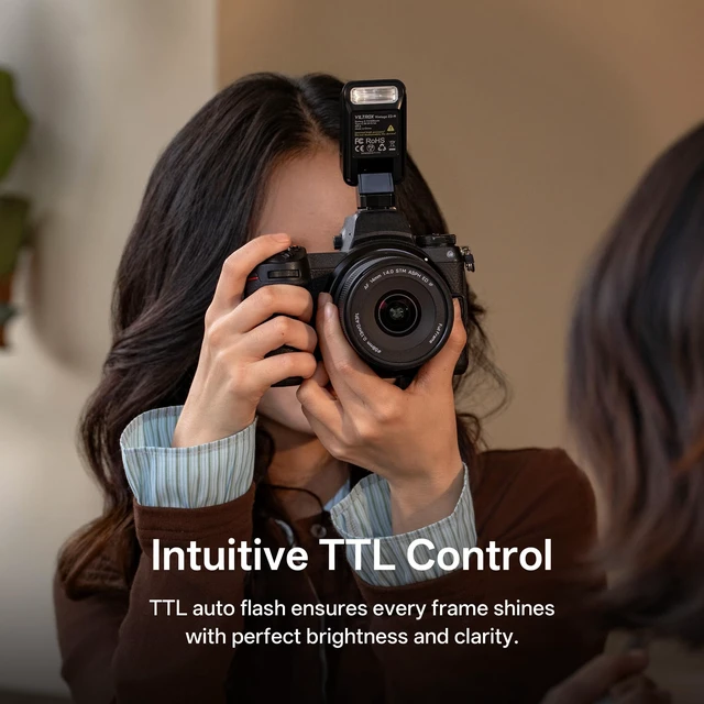 Alt view image 3 of 7 - VILTROX Z2 Mini Foldable TTL Camera Flash for Nikon | Compact On-Camera Flash with 60mm Raised Head Design, 28mm Wide Coverage, 10Ws Output