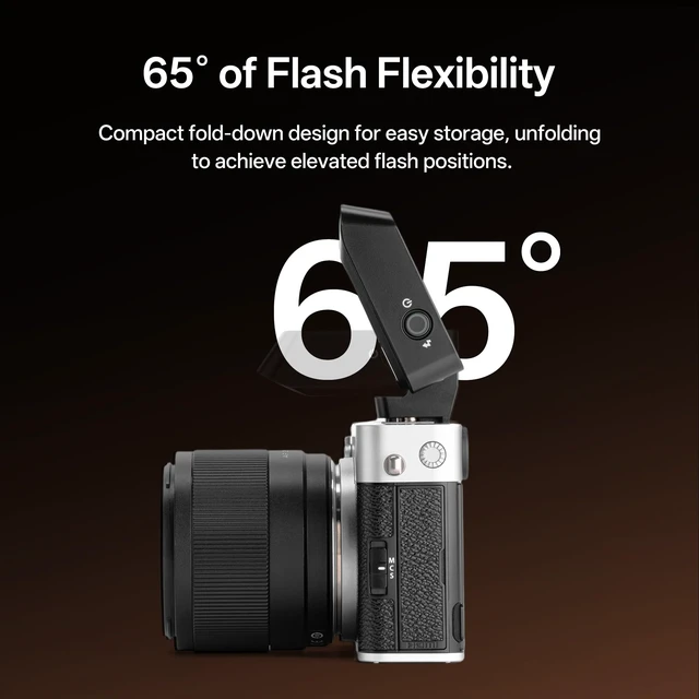 Alt view image 7 of 7 - VILTROX Z2 Mini Foldable TTL Camera Flash for Nikon | Compact On-Camera Flash with 60mm Raised Head Design, 28mm Wide Coverage, 10Ws Output