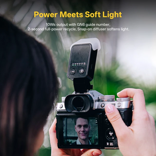 Alt view image 7 of 7 - VILTROX Vintage Z2 TTL Retro Foldable Mini Camera Flash for Fuji Camera | 52g Mini Flash for Portrait, 60mm Raised Head Camera Flash Light, TTL & Manual Modes, USB-C 700 Full-Power Flashes, Softbox
