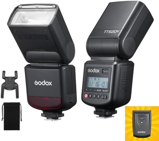 Main image of GODOX TT520III Universal Camera Flash Speedlite(TT520II Upgraded) | Built-in Receiver and RT Transmitter,S1/S2 Modes,8 Power Levels,Compatible with Canon Nikon Olympus Fujifilm Panasonic