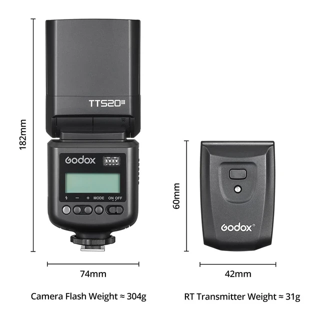 Alt view image 2 of 7 - GODOX TT520III Universal Camera Flash Speedlite(TT520II Upgraded) | Built-in Receiver and RT Transmitter,S1/S2 Modes,8 Power Levels,Compatible with Canon Nikon Olympus Fujifilm Panasonic