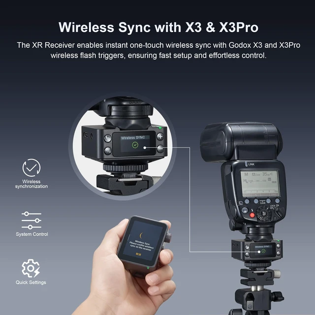 Alt view image 4 of 7 - Godox XR 2.4G TTL High Speed Sync Wireless Flash Trigger,Remote Flash Receiver (for Sony)