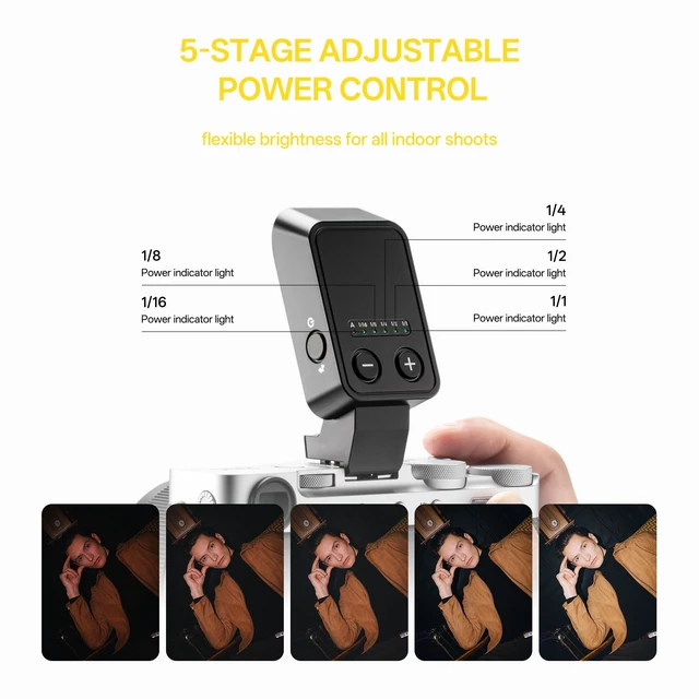 Alt view image 6 of 7 - VILTROX Z2 TTL Camera Flash, Foldable Camera Speedlite (for Nikon) | TTL Flash, 52g Lightweight, 60mm Pop-Up Foldable, 5-Level Manual Power, USB-C Rechargeable Hot Shoe Speedlite With Diffuser