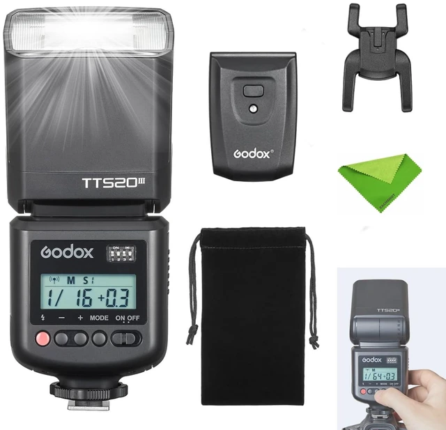 Main image of Godox TT520III Camera Flash for Sony Canon Nikon Panasonic Olympus Pentax | NO TTL, GN33, 1.8s Recycle Time, 400 Full Power Flash, Built-in Receiver and RT Transmitter (Godox TT520II Upgrade)