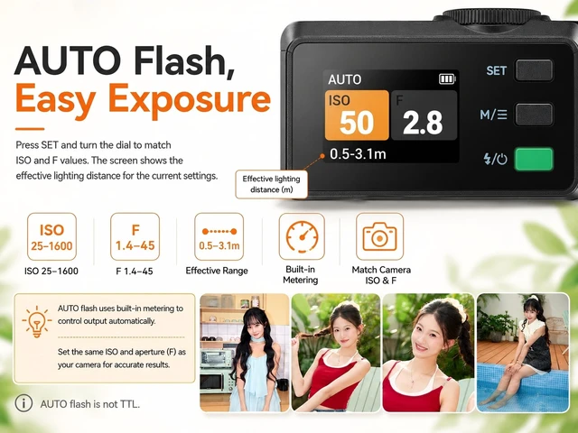 Alt view image 3 of 7 - Godox Flash Godox iM30 Pro iM30Pro Camera FlashAUTO/Manual, for zv1 zve10 | GN15 550 Full-Power Flashes/1.5s Recycle Time/HD Color Screen,for Canon/Nikon/Sony/Fuji/Olympus/Ricoh/Leica and Film Camera