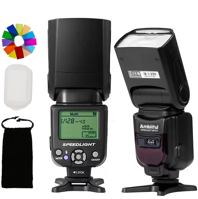Main image of AMBITFUL AF970 Camera Flash Speedlite GN35 Manual S1/S2 2.4G Wireless | Universal Single-contact Hot Shoe Flash for Canon Nikon Sony Fujifilm Olympus. 8-Level Power,Recycle 0.1-2.5s