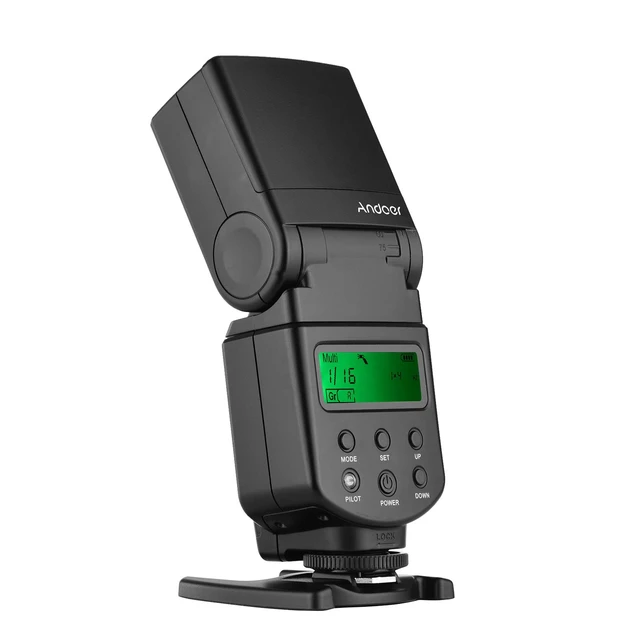 Alt view image 4 of 6 - Andoer Universal Flash Speedlite GN40 Adjustable LED Fill Light