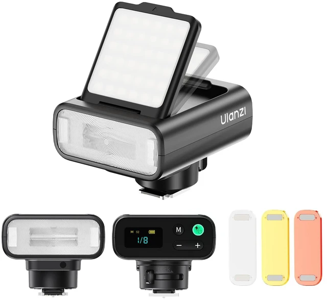 Main image of ULANZI FT16 TTL Camera Flash for Sony, 2-in-1 GN16 Speedlite & Video Light | 500 Flashes, 90° Flip Head, 3*Magnetic Filters, 2500K-6500K On-Camera Speedlite Fill Light for Street, Portrait & Vlog