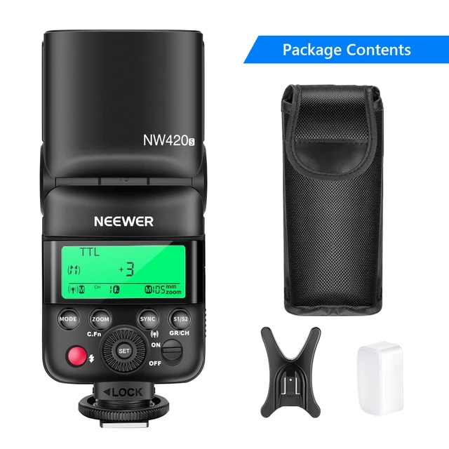 Alt view image 4 of 7 - NEEWER NW420-S Mini TTL Speedlite Flash, 2.4G Master Slave Mode, GN36 HSS Speedlight, Compatible with Sony A9/A7R/A7/A7S/A7C/A6x00/A99/A350