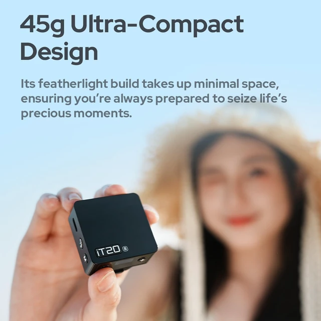 Alt view image 4 of 7 - Godox iT20R Mini TTL Camera Flash for Ricoh GR III Series | Compatible with GR III, GR IIIx and HDF Models, 700+ Flashes, 1.5s Recycle, USB-C Charging and Magnetic Color Filters