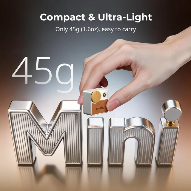 Alt view image 5 of 7 - SmallRig Retro Mini Camera Flash for Fuji X100 for Ricoh for Nikon for Sony | Alumium Manual Flash GN8-10, 5 Levels 1/1-1/16, 700 Full Power Flashes, 0.1-4s Recycle/6500K/400mAh Battery, RS-R20, 5882
