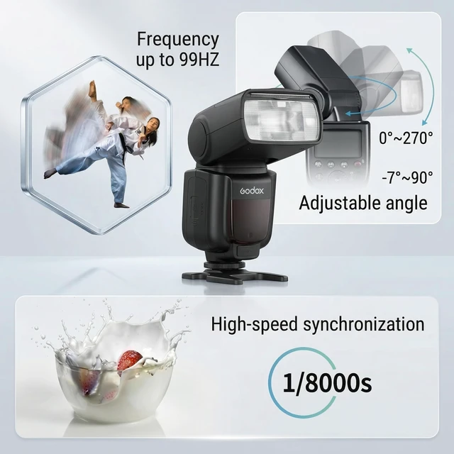 Alt view image 4 of 7 - Godox TT600 Camera Speedlite Flash Built-in 2.4G Wireless Trigger System | GN60, 2.4G Wireless X System, Buil-in Diffuser Plate, Compatible For Canon Sony Nikon Pentax Olympus Fuji