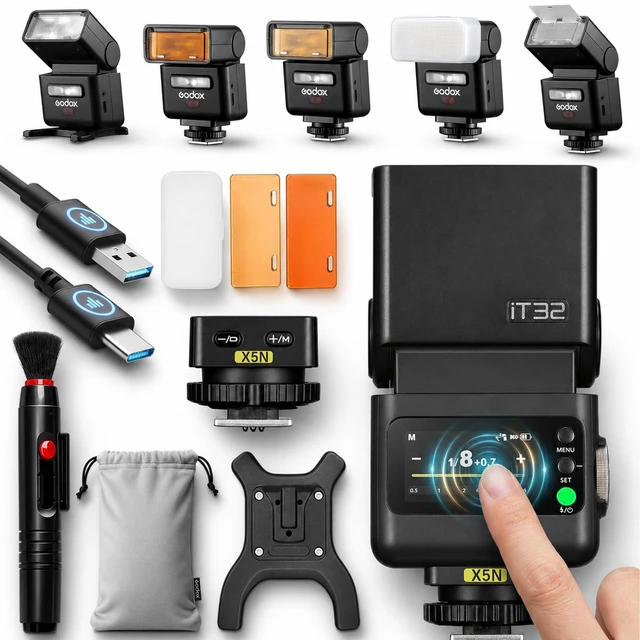 Main image of Godox iT32 TTL Camera Flash with X5N Trigger for Nikon Z8, D500, D750, Z6 | 2.4G HSS 1/8000s,Hotshoe & Trigger 2-in-1; Compatible with Nikon D3100, D5, Z7 II, D3300 Z6II Z9 Z7 D5600 D750 D850 Z5 Z50