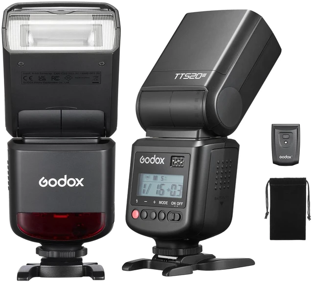 Main image of TT520III Camera Flash for Canon/Sony/Fujifilm/Nikon/Panasonic/Olympus | RT-16 Wireless Trigger Transmitter, GN 33 Flash Speedlight S1/S2 Optical Sync, PC Sync Port GODOX TT520 III Flash Speedlite