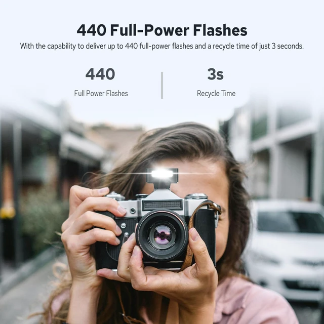 Alt view image 6 of 7 - GODOX iM20 Mini Flash, GN10 Hot Shoe Mini Flash, Built in Battery | 440 Full Power Flashes, USB-C Charging, 5 Power Levels, for Canon Sony Fuji Nikon Panasonic Olympus, for Sony ZVE10, ZV-1