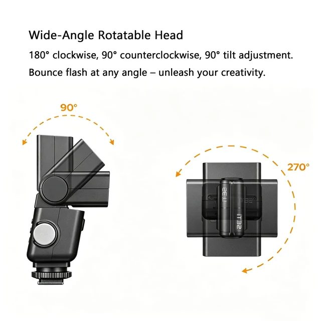 Alt view image 6 of 7 - GODOX iT32 TTL Camera Flash with X5N Wireless Trigger for Nikon | Magnetic Hotshoe & Trigger 2-in-1, HSS 1/8000s, LED Modeling Light, Diffuser & Bounce Card, Rotatable Flash Head