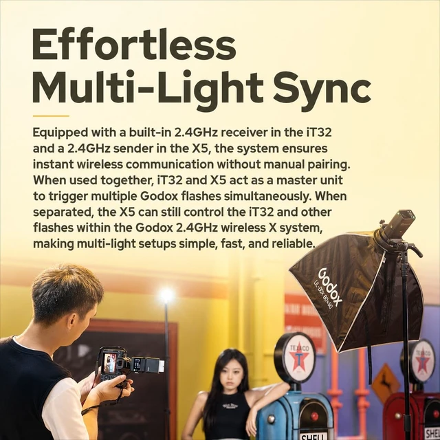 Alt view image 6 of 7 - GODOX iT32 TTL Camera Flash with X5C Trigger for Canon EOS R10,R7,R8 | EOS R6 Mark II, 90D, 80D, M50, EOS 5D Mark IV, EOS 6D Mark II, EOS R, RP, 77D, 800D, Magnetic Hotshoe & Trigger 2-in-1