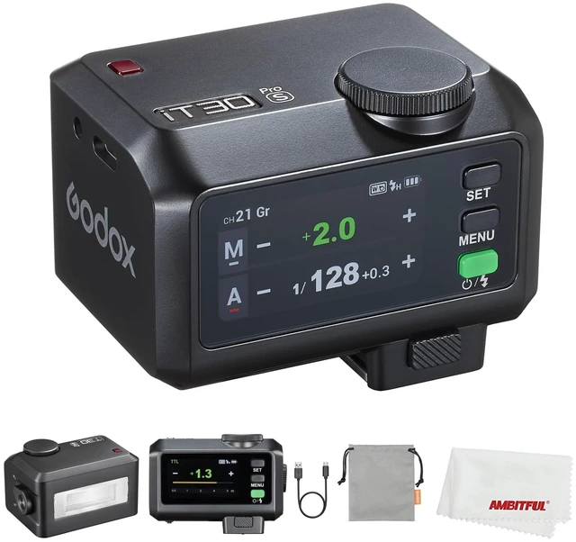 Main image of Godox iT30Pro S iT30ProS Mini Flash for Sony Camera | TTL Auto-Exposure, HSS 1/8000 Seconds, 2.4G Wireless Xsystem, 2.8" Full-Color Touchscreen, Lithium Battery (iT30Pro for Sony)