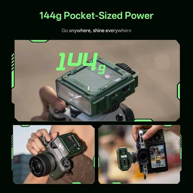 Alt view image 6 of 7 - VILTROX Spark Z3-N TTL Camera Flash for Nikon, GN16 6500K On-Camera Flash Speedlite with 7 Power Levels, 650 Full-Power Flashes, 1s Recycle, 26Ws Output, 3.7V/1800mAh Li-ion Battery, Softbox (Green)