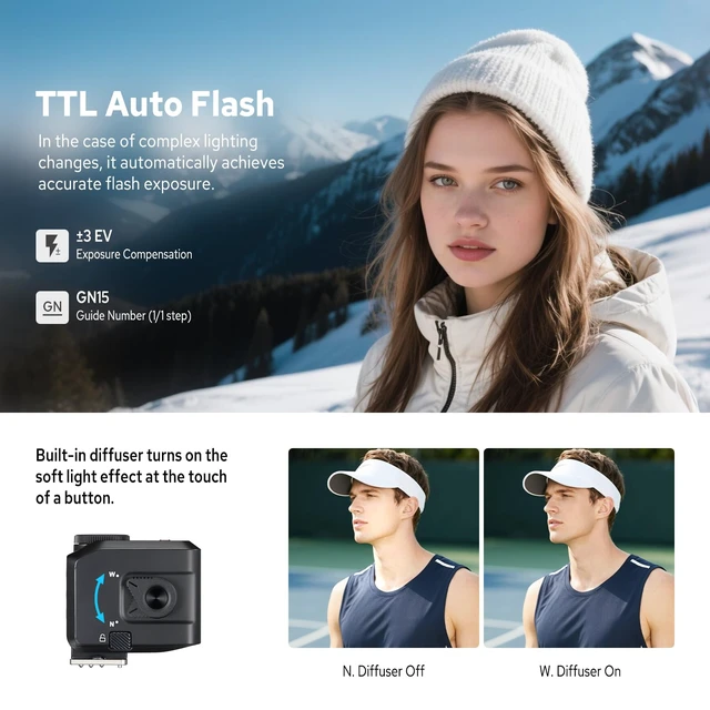 Alt view image 3 of 7 - Godox iT30 Pro F Flash for Fujifilm, iT30Pro F Touchscreen Pocket Speedlite | Built-in Battery, 1.5s Recycle, 560 Full Power Flashes, 2.4G 1/8000 HSS, GODOX iT30ProF iT30Pro-F TTL Mini Flash for Fuji