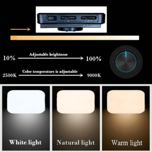 Alt view image 6 of 6 - Yadsux CPL Polarized Selfie Light with 120 LEDs, 2500K-9000K Dimmable Phone Fill Light for Tattoo3000mAh, 52mm CPL Filter for Tattoo Artist, Food, Jewelry Shooting