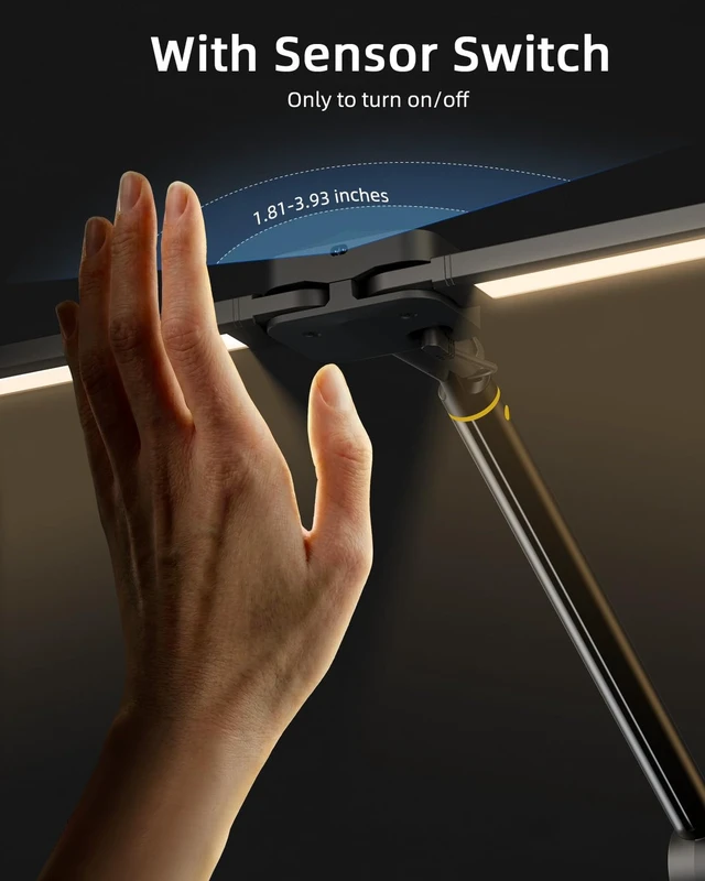 Alt view image 2 of 7 - PINERFTR Dual Head Ring Light for Streaming, Sensor Switch Desk Video Light | 270° Rotatable Extendable Aluminum Stand for Home Office, Zoom Meeting, TikTok, YouTube, Content Creation