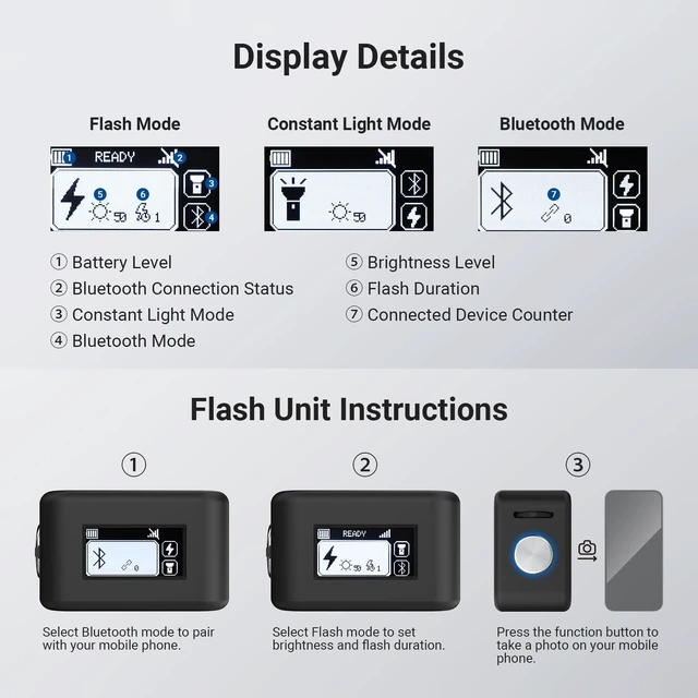 Alt view image 7 of 7 - NEEWER Basics N1 Magnetic Phone Flash Speedlite & Selfie Light, 700mAh Mini | Compatible with iPhone Samsung Android, 18Ws GN12 Equivalent LED Ring Fill Lighting with Display for Photo