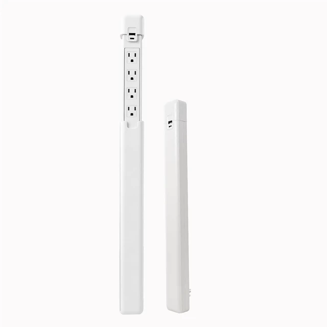 Main image of Telescopic Outlet Extender, 4AC, PD20W USBA USBC, 180° Rotatable Plug | Adjustable 17.24"29.06" Extendable Length Works for Nightstand, Sofa & Desk Setups Wallmounted Compact Spacesaving Build