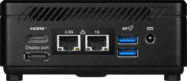 Alt view image 7 of 7 - msi Cubi 5 Barebone Mini PC, Intel Core 3-100U, 2X DDR4 Slots (64GB Max) | External power switch, 3-Yr Advance Replacement. Add your own RAM, SSD & OS. Model 1MA-495BUS