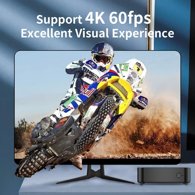 Alt view image 4 of 7 - DreamQuest Mini PC Windows 11 Pro Intel N95 12GB DDR5 256GB SSD Desktop PC | Experience 3.4GHz turbo speeds, immersive 4K@60Hz triple display via 3 HDMI ports, fast WiFi 5, BT5.0 & dual LAN.