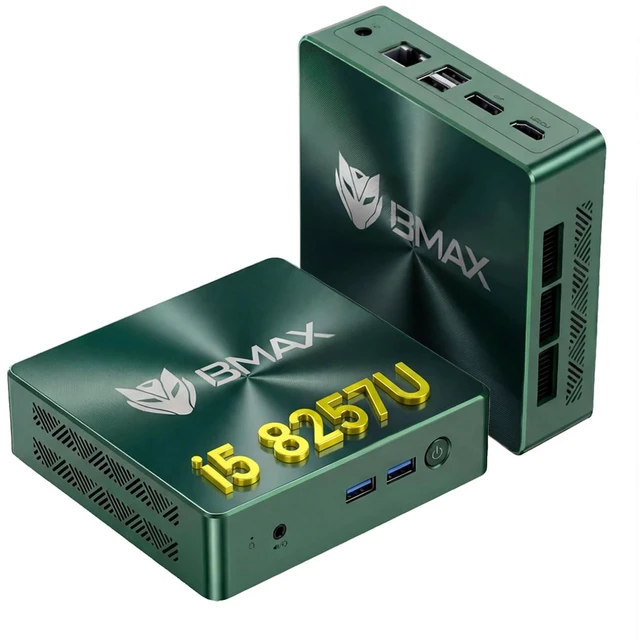 Main image of Bmax Mini PC Micro Desktop Computer, Intel Core i5-8257U (Beats N100/N97/N150/4300U/10110U) 16GB DDR4 RAM 512GB SATA SSD, Support 64GB/4TB Expansion, WiFi 6, Dual 4K HDMI/DP, Win 11 Pro,B6 Turbo