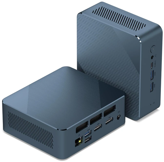 Main image of Glorlin Mini PC, Ryzen 5 3500U, 8GB RAM/256GB SSD, WiFi6 BT5.3, Gigabit LAN | Mini Desktop Computer with 4K Triple Display via Dual HDMI & USB-C, Small PC for Home Office and Study