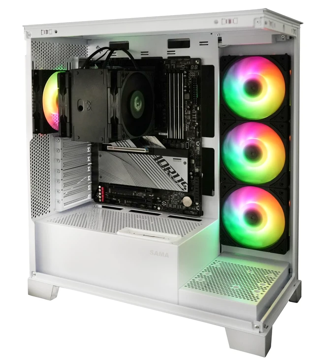 Alt view image 7 of 7 - Scythe Wonder Tornado 120mm ARGB Computer case Fan for Gaming and Performance Build,12V 4pin Power, 3pin ARGB Lighting, 25mm Thickness, PBT Material, 2500RPM, 3-Pack