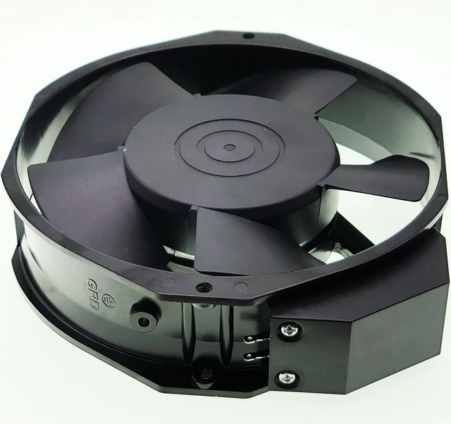 Alt view image 3 of 7 - 5915PC-12T-B30 115V Cooling Fan, 35/32W 172×150×38MM Metal high Temperature Resistant Fan Enclosure Power Fan 50/60Hz