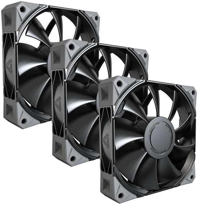 Main image of MONTECH E28 PWM 120mm Cooling Fan Desktop PC Case Fan AIO Fan, Black 3-Pack | Up to 2000RPM, 9 Blades, 28mm Thick for Enhanced Cooling Efficiency, PWM 4-Pin Power Connector, FDB Bearing