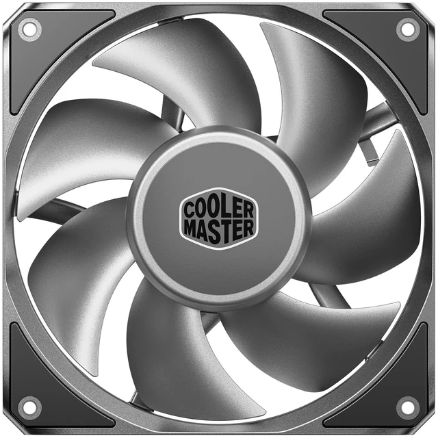 Main image of Cooler Master MasterFan A120 Case Fan, High Air Pressure, Aluminum Blades | 120mm Fan Size, High Air Pressure, Aluminum Blades, PWM Quiet Cooling, Three-Phase Motor, 0.6mm Tip Clearance