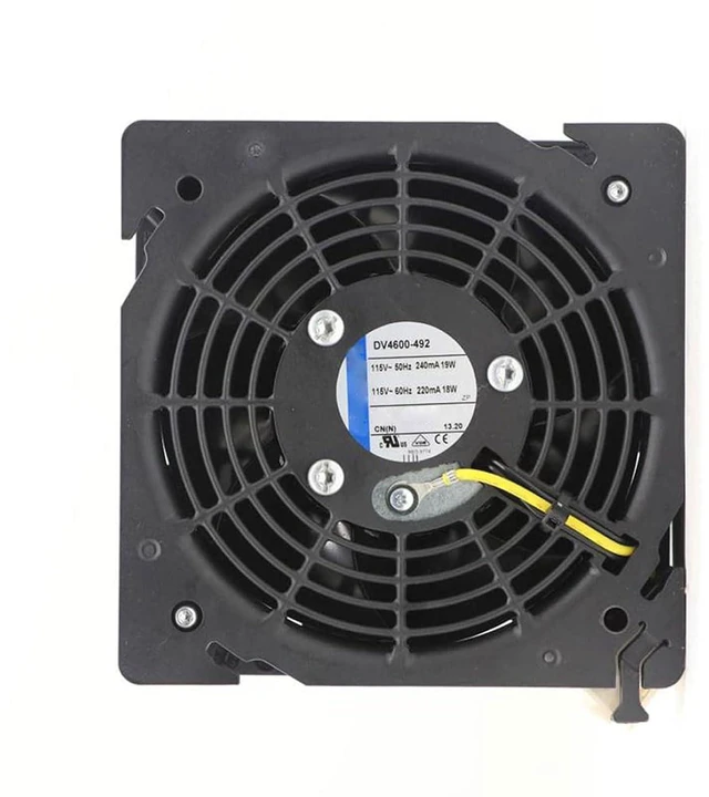 Main image of 120mm 115V AC Axial Flow Fan DV4600-492 for Rittal Cabinet Cooling, 120 * 120 * 38mm, 18/19W, 240/220mA, Server Rack Cooling Fan