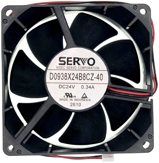 Main image of D0938X24B8CZ-40 Cooling Fan, 2-Wire DC24V 0.34A 92x92×38mm Cooling Fan
