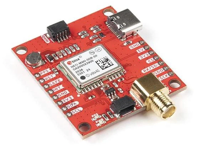 Main image of SparkFun GPS Breakout - NEO-M9N, SMA (Qwiic) - GPS Board w/Equally Impressive Configuration Options - Time-to-First-Fix: Cold: 24s Hot: 2s - Max Altitude: 80,000m - 4 Concurrent GNSS