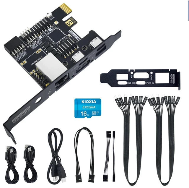 Main image of Sipeed NanoKVM-PCIe IP-KVM Remote Control Operations Maintenance Server, DDR3 RISC-V Linux Development Board, 1TOPS NPU 1GHz SG2002 RISC-V CPU, HDMI USB 100M Network Port (NanoKVM-PCIe ETH)
