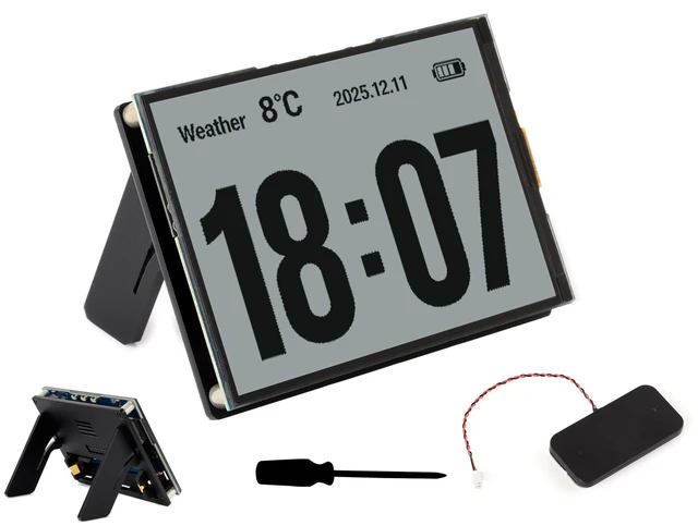 Main image of ESP32-S3 4.2inch RLCD Development Board, 300 x 400, E-Paper-Like Screen, Supports Wi-Fi & BLE Dual-Mode Communication and AI Voice Interaction, Temperature & Humidity Monitoring, DIY