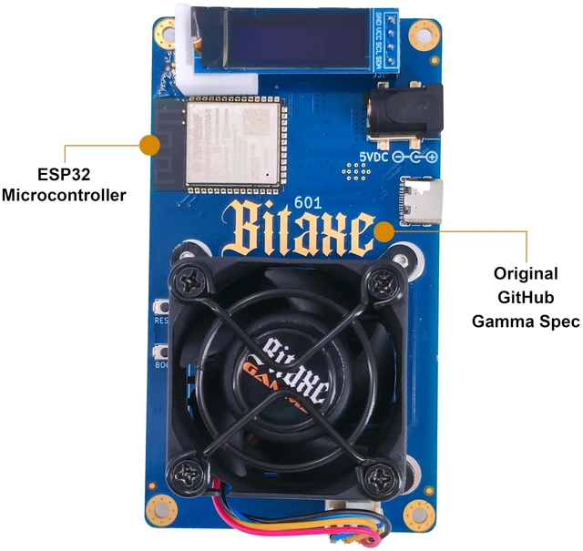 Alt view image 7 of 7 - Bitaxe Gamma 602 1.2TH/s Bitcoin Miner, BM1370, by DTV ELECTRONICS | Open Source BTC ASIC Miner, 18W Low Power, Quiet Solo Mining, Protective Moulded Case, Cooling, Home Use, 100240V PSU
