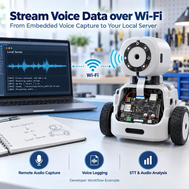 Alt view image 3 of 7 - seeed studio reSpeaker Flex XVF3800 Circular-4 with XIAO ESP32S3 | Pre-Soldered XIAO ESP32S3, 360° 4-Mic Array with AEC, Beamforming and I2S Audio for Robotics and Voice AI