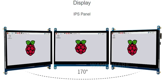 Alt view image 6 of 7 - 7inch HDMI LCD IPS Capacitive Touch Screen, 1024×600 Display Monitor | Compatible with Raspberry Pi 5/4B/3B+/3B/Pi Zero W/Zero 2W/Pico/Pico W/Pico 2/Pico 2WJetson Nano/Win10/8/7,etc.