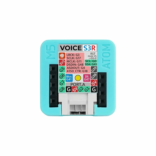 Alt view image 6 of 7 - M5Stack Atom VoiceS3R Smart Speaker Dev Kit, ESP32-S3, 8MB Flash & 8MB RAM, Dual Core 240MHz, Wi-Fi, Microphone, Amplifier, New Atom Echo for 2026!