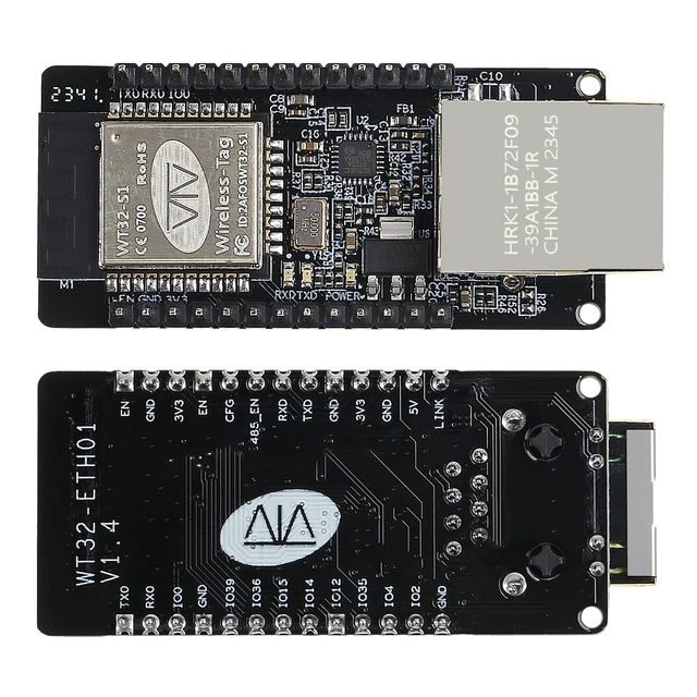 Alt view image 2 of 7 - ACEIRMC WT32-ETH01 ESP32 Module Ethernet WiFi Bluetooth Development Board WT32-ETH01 Embedded Serial Port to Ethernet Converter Serial to WiFi Bluetooth MCU Module (5pcs)