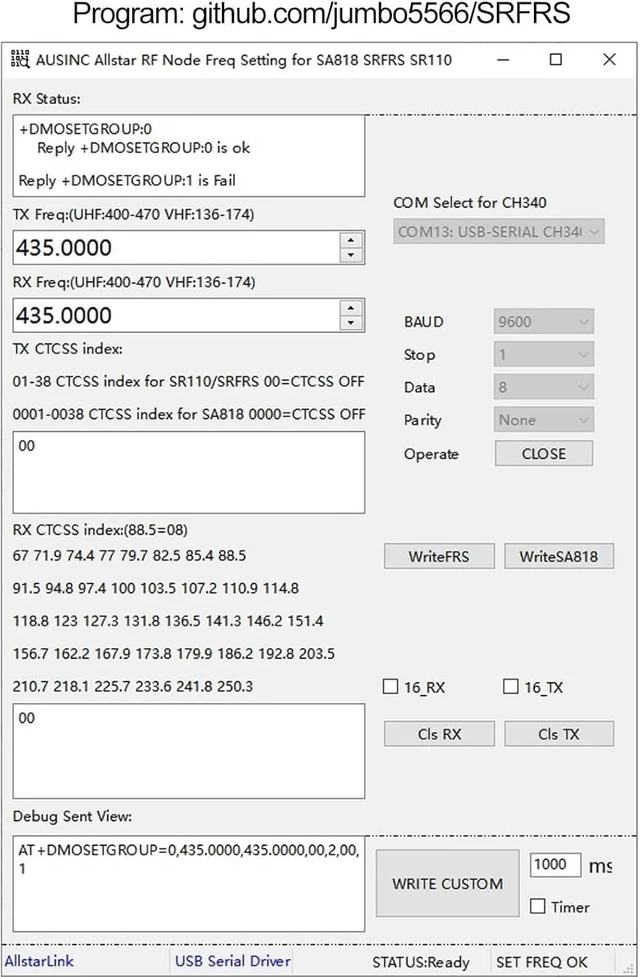 Alt view image 6 of 7 - GOOZEEZOO Allstar RF Node UHF SR-FRS Radio Programming Module Pi-hat | AllstarLink, Echolink, APRS Digital Support, UHF: 400-470MHz, LED Status Prompt, Compatible for Raspberry Pi 2/3/4