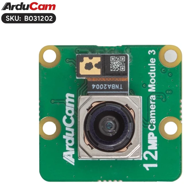 Alt view image 3 of 7 - Arducam for Raspberry Pi Camera Module 3, 12MP IMX708 120°(D) Wide Angle Pi Camera V3