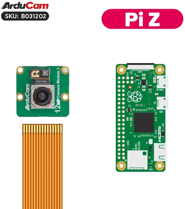 Alt view image 5 of 7 - Arducam for Raspberry Pi Camera Module 3, 12MP IMX708 120°(D) Wide Angle Pi Camera V3