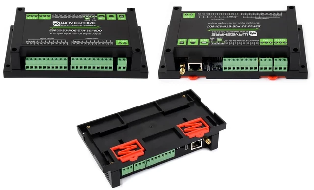 Alt view image 2 of 7 - waveshare ESP32-S3 8-Ch Digital Input & Output Controller, Dual-core Processor, Built-in PoE Module, Support WiFi/Bluetooth / RS485 / CAN/ETH Port, etc. Multiple Isolation Protection Circuits